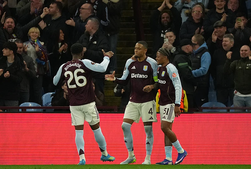 Aston Villa Vs Bologna FC UEFA Europa League soccer-Ezri Konsa
