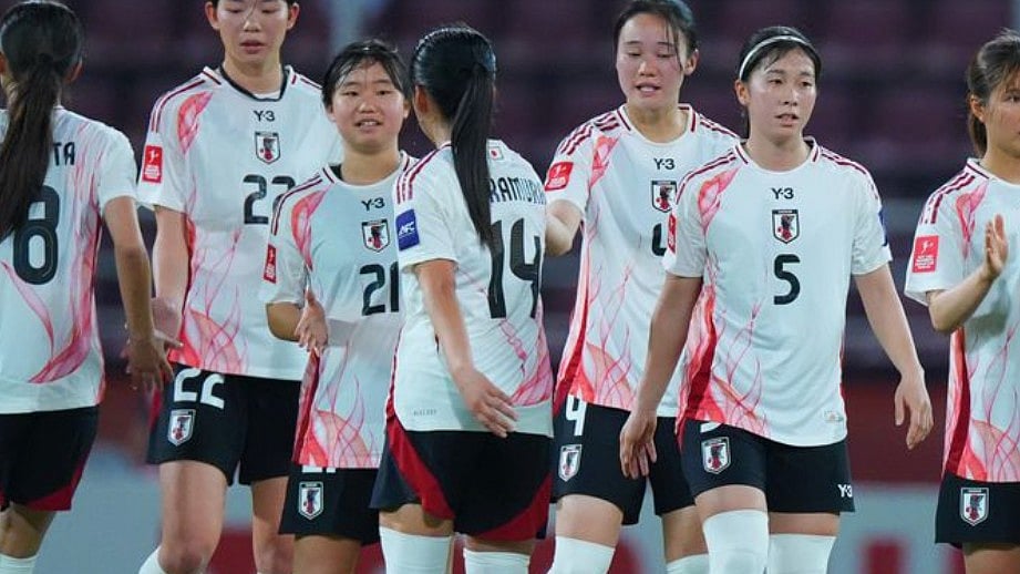 Japan footballers in action during AFC U20 Asian Cup 2026 in Thailand.  - AFC