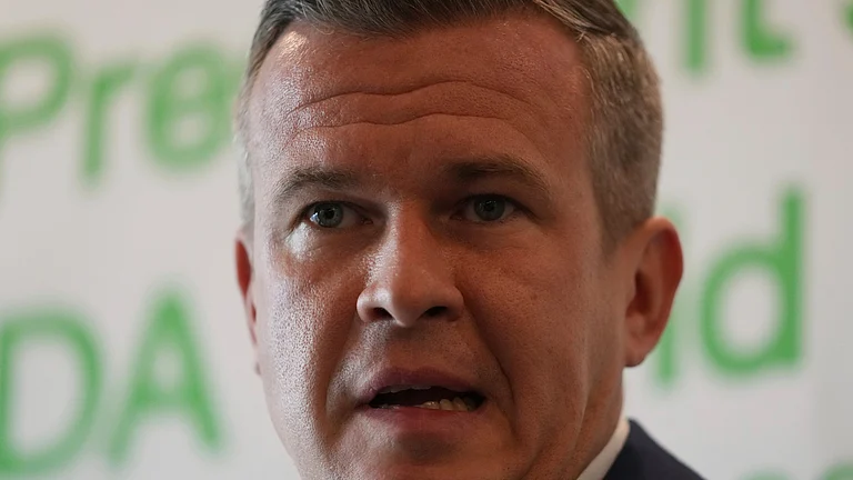 FILE - President of the World Anti-Doping Agency (WADA) Witold Banka speaks during a press briefing for the upcoming 2025 WADA World Conference on Doping in Sports, in Seoul, South Korea, Tuesday, Aug. 26, 2025. - (AP Photo/Lee Jin-man, File)