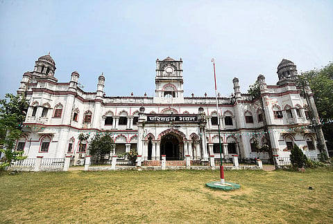 A view of Sultan Palace on World Heritage Day, in Patna.