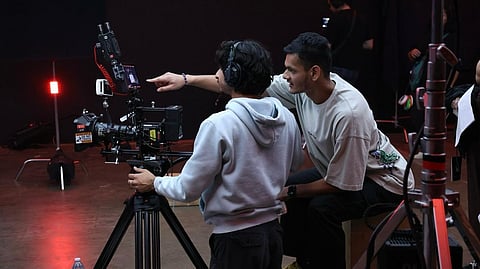 Karthik Ganesh Prasad shooting for a project