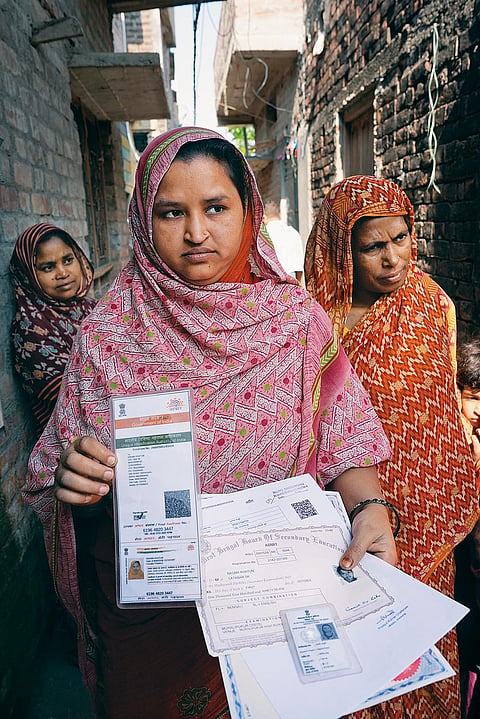 Nagma Khatoon, who lives in Basudebpur in Murshidabad, says 16 members from her family did not make it to the list. She works as a beedi worker and it’s a hassle for her to spend money to get photocopies of documents and visit the tribunal again and again.