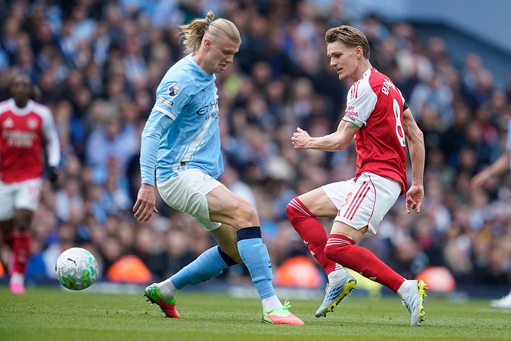 English Premier League Soccer Match: Manchester City vs Arsenal