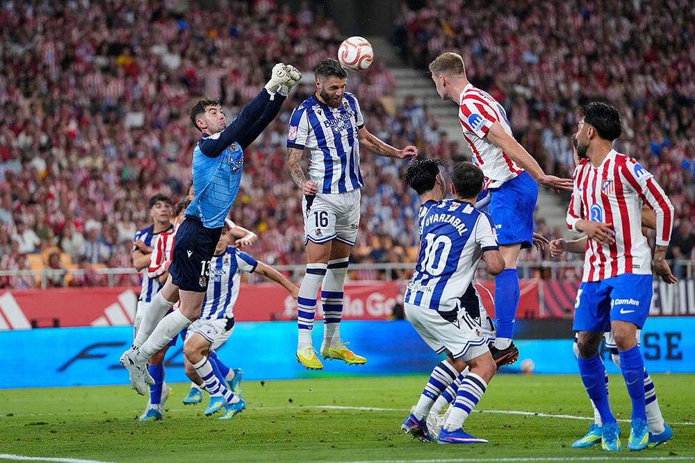 Copa del Rey Final Soccer Match: Real Sociedad vs Atletico Madrid