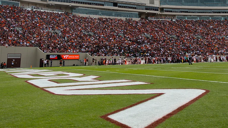 Virginia Tech’s Lane Stadium during the spring football game on Saturday. - virginia_tech/X