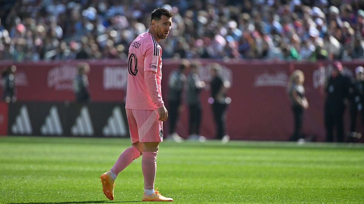 Lionel Messi in action for Inter Miami against Colorado Rapids in MLS 2026 clash.  - AP Photo