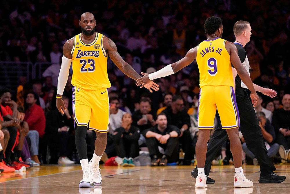 NBA Basketball Game: Houston Rockets vs Los Angeles Lakers