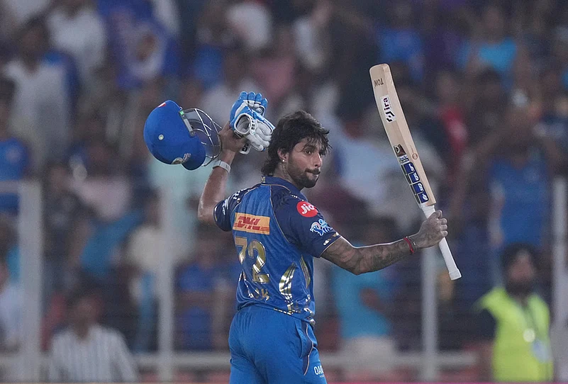 GT vs MI IPL 2026 Match 30 photos-Tilak Verma celebrates century