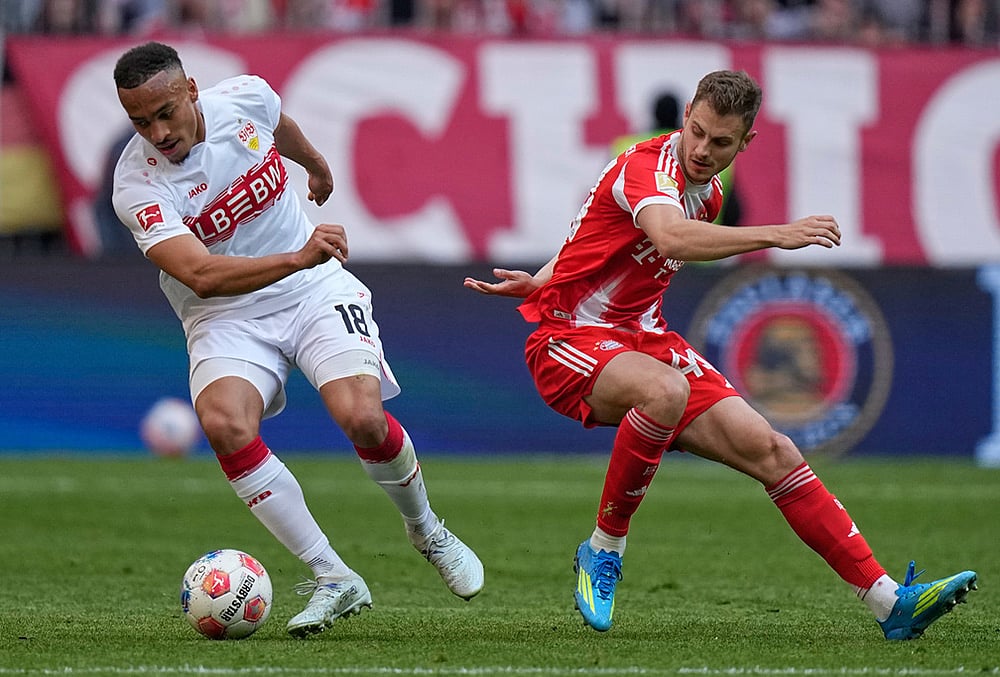 Bayern Munich vs Stuttgart Bundesliga soccer-Stuttgarts Jamie Leweling