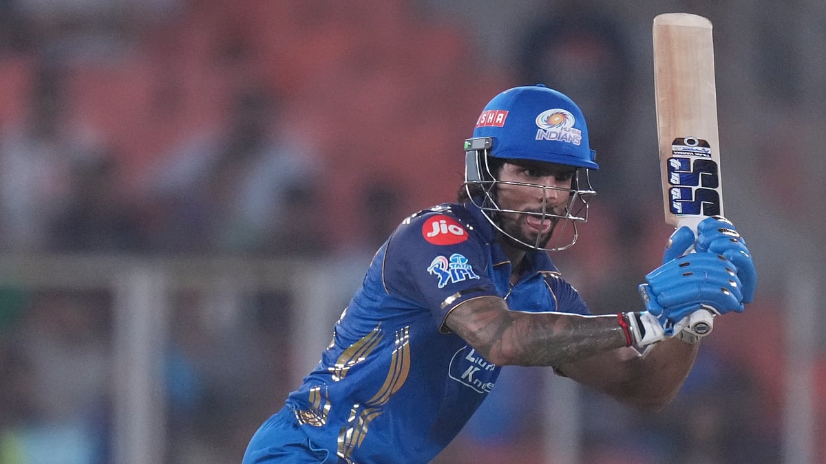 Tilak Varma scores century during GT vs MI IPL 2026 match at the Narendra Modi Stadium in Ahmedabad.  - AP Photo