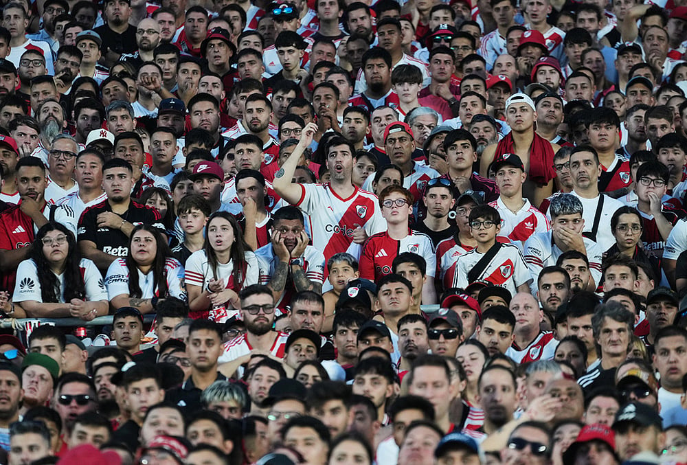River Plate vs Boca Juniors Argentine league soccer fans-