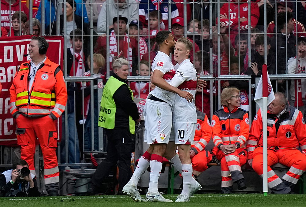 Bayern Munich vs Stuttgart Bundesliga soccer- Josha Vagnoman