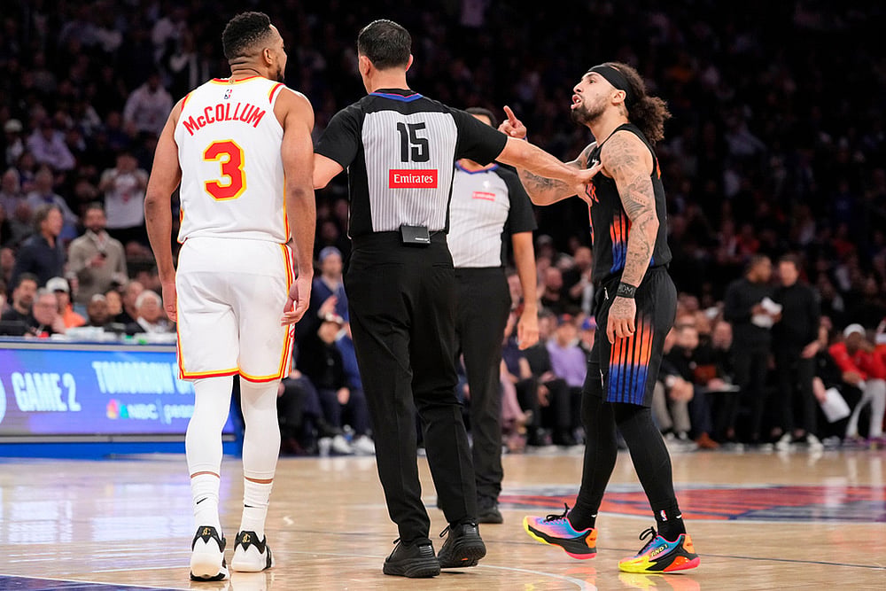 NBA Basketball Game: Atlanta Hawks vs New York Knicks