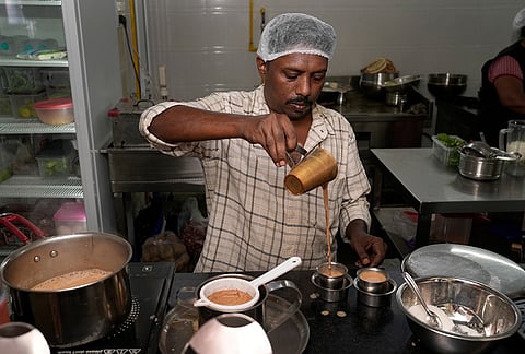Gourinathan, born in a refugee camp, now coordinates the small restaurant named Adisil. He and his colleagues, who work at the hotel, are from the Puzhal camp in Chennai.
“I came here when my mother was pregnant with me. Like many others, I was born in the camp. Our family is from Trincomalee,” he says. He studied up to Class 10 and worked as a construction labourer before joining the restaurant.
“Many organisations and government agencies have helped us,” he adds. “One day, I hope to visit my relatives back home.”