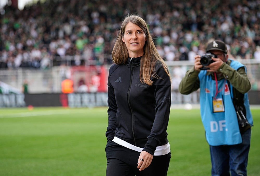 Bundesliga soccer club 1. FC Union Berlin head coach Marie-Louise Eta-2