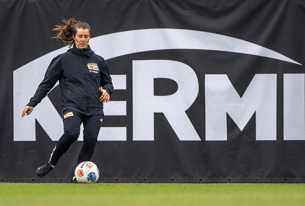 Bundesliga soccer club 1. FC Union Berlin head coach Marie-Louise Eta-7