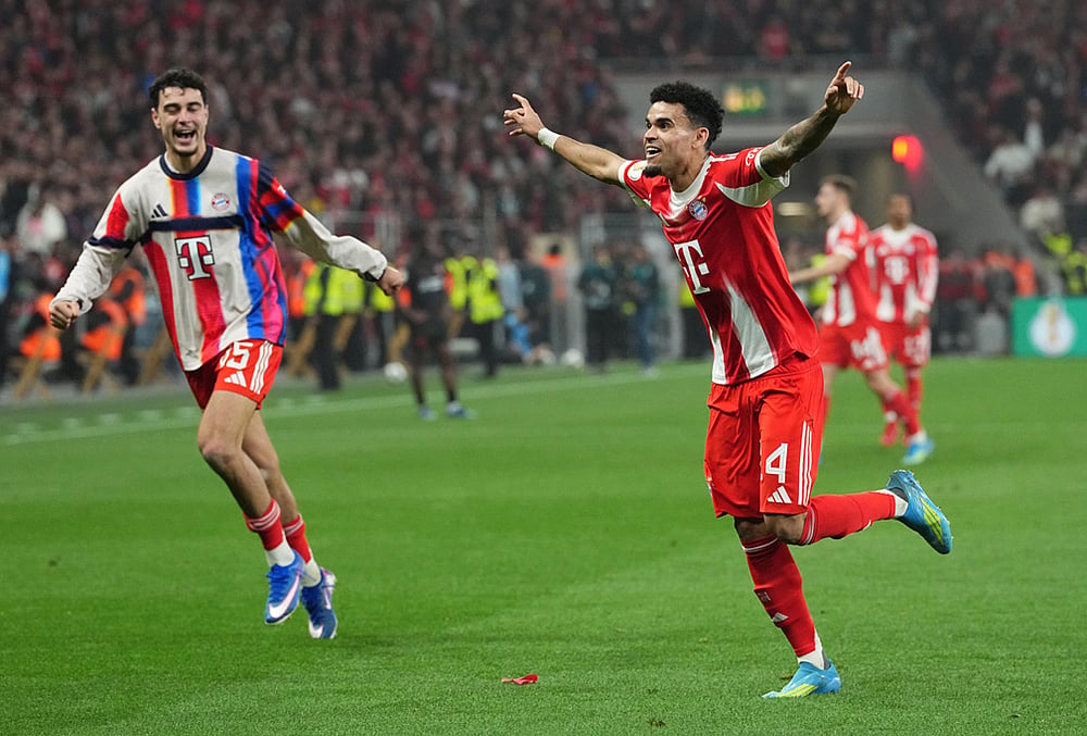 Bayer Leverkusen vs Bayern Munich Germany Cup Soccer DFB-Pokal 2025-26-Luis Diaz
