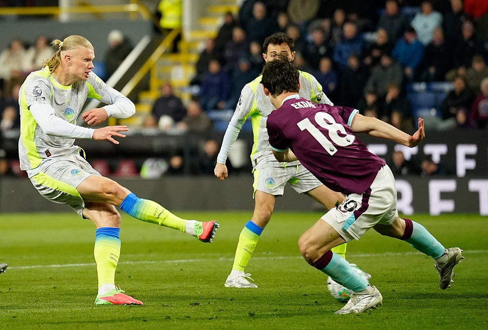 Burnley vs Manchester City Premier League soccer-Erling Haaland