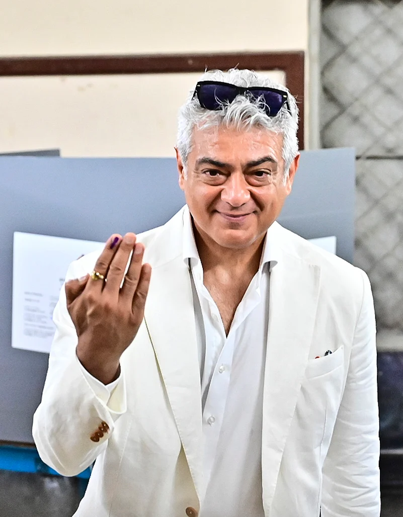 TN polls: Actor Ajith Kumar casts vote