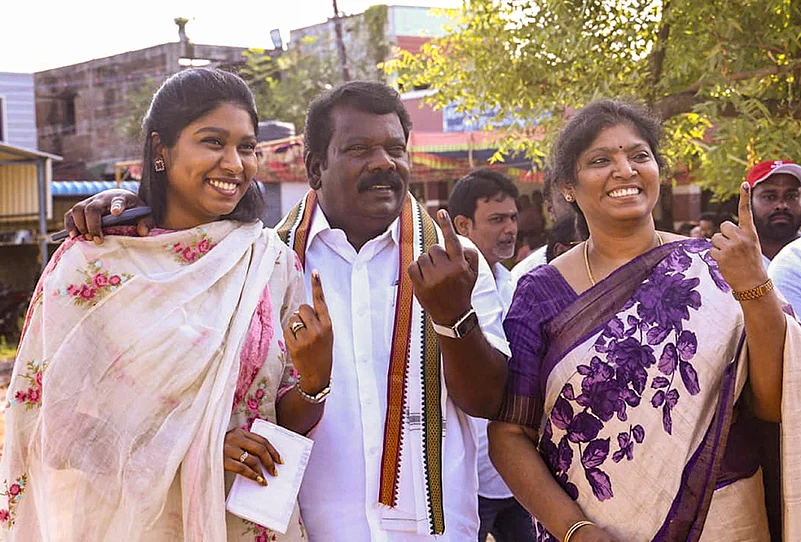 Congress Tamil Nadu President and candidate from Sriperumbudur K. Selvaperunthagai,