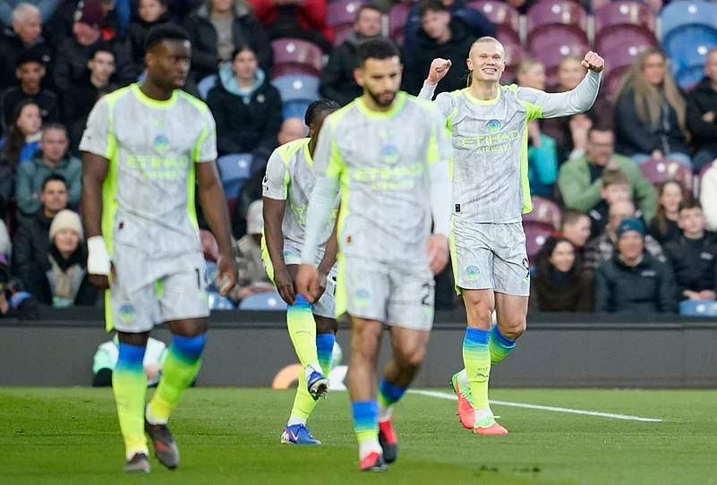 Burnley vs Manchester City Premier League soccer-Erling Haaland