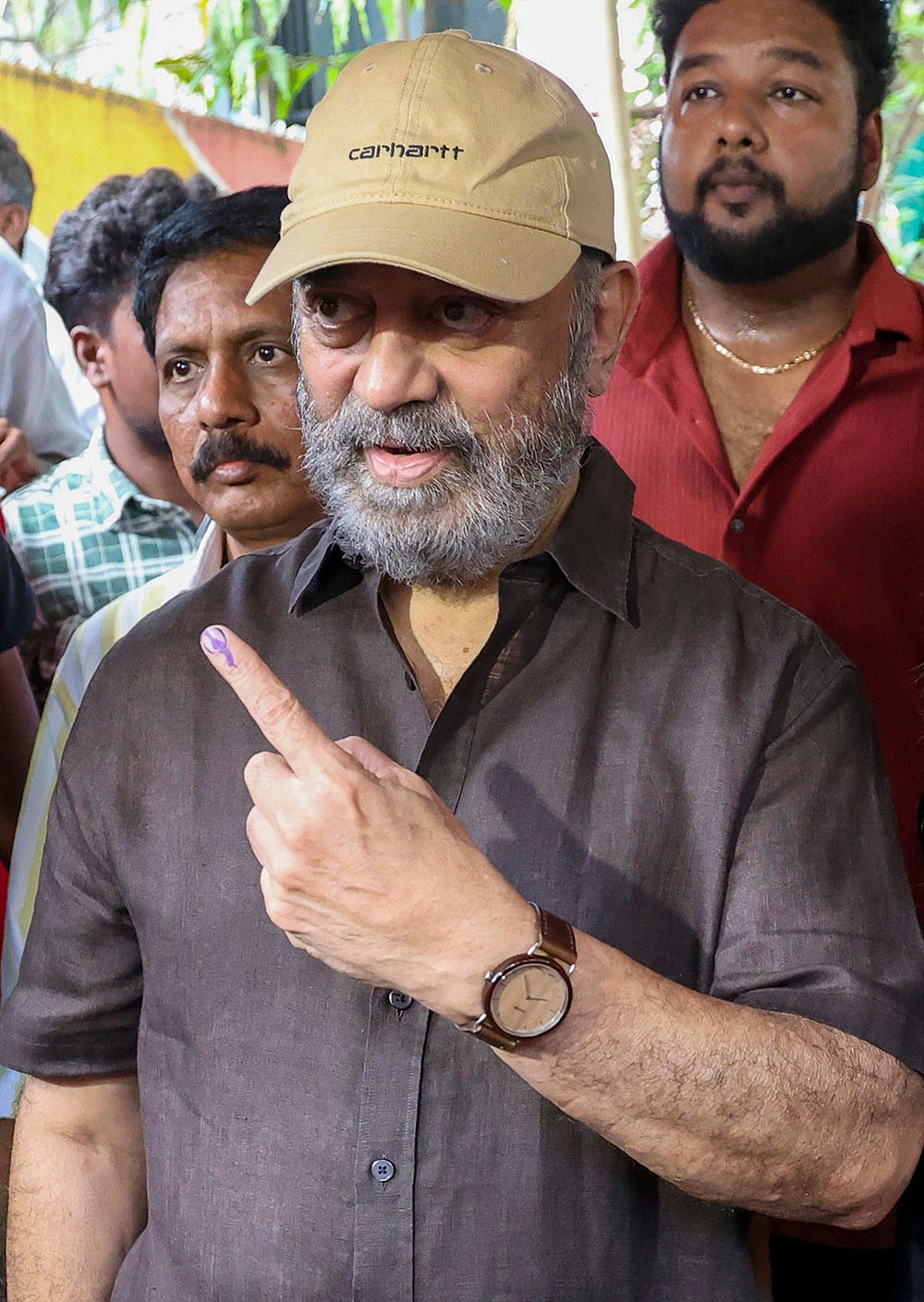 TN polls: Actor Kamal Haasan casts vote