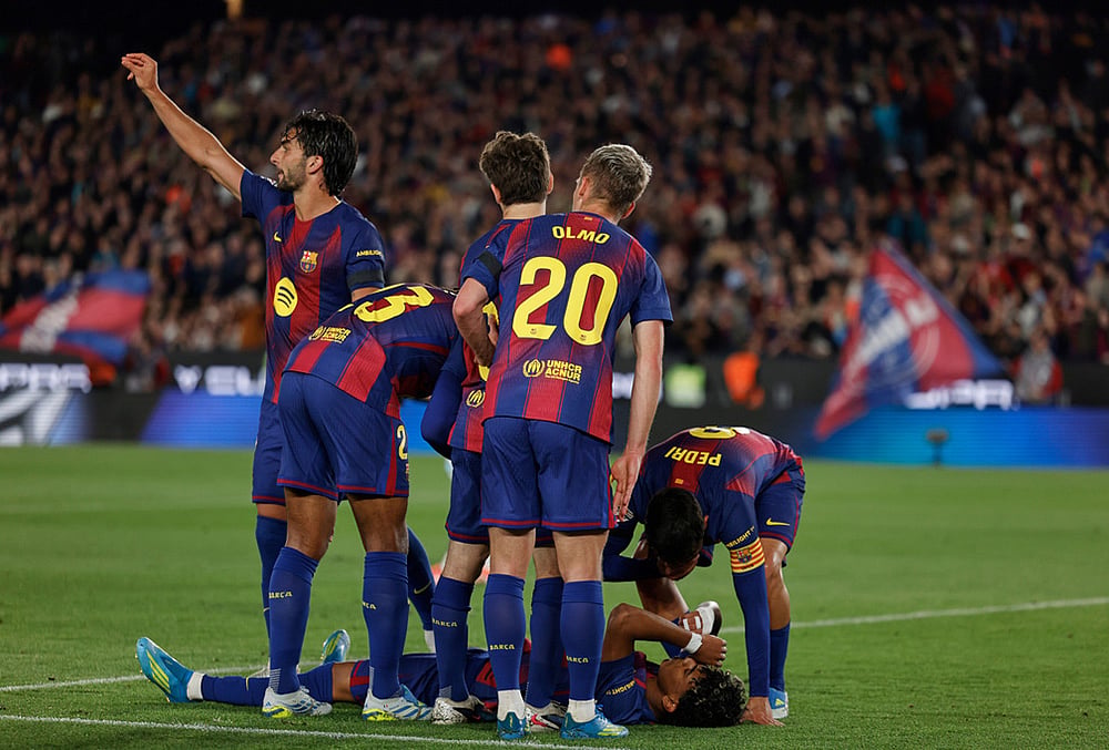 FC Barcelona vs. RC Celta de Vigo La liga soccer-Lamine Yamal