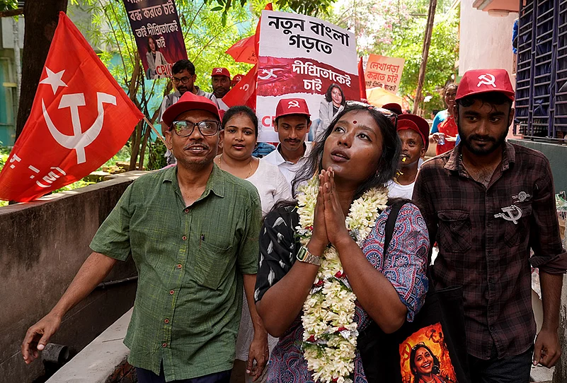 CPI(M)s candidate from the North Dumdum Constituency, Dipsita Dhar