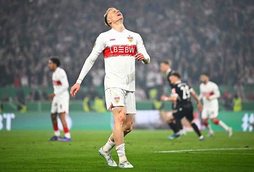 Stuttgart vs Freiburg DFB-Pokal German Cup semifinal match-Chris Fuehrich