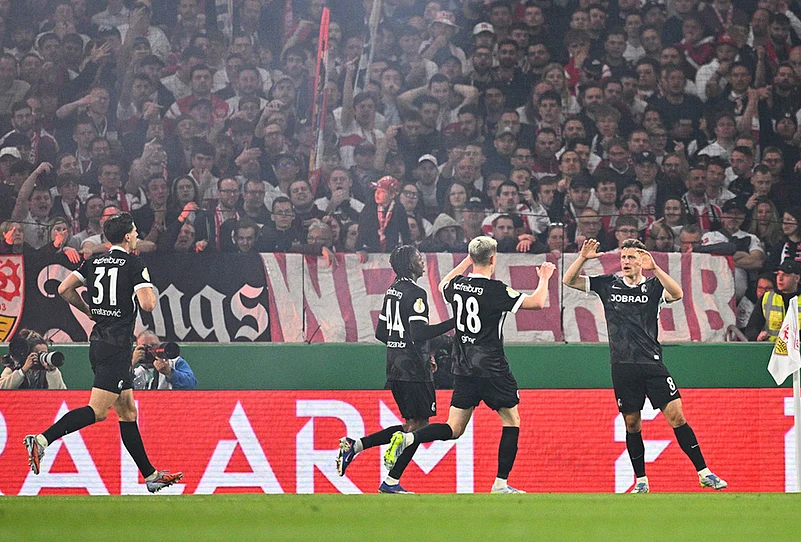 Stuttgart vs Freiburg DFB-Pokal German Cup semifinal match-Maximilian Eggestein