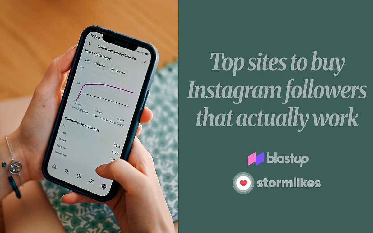 Buying Instagram followers guide with app icons