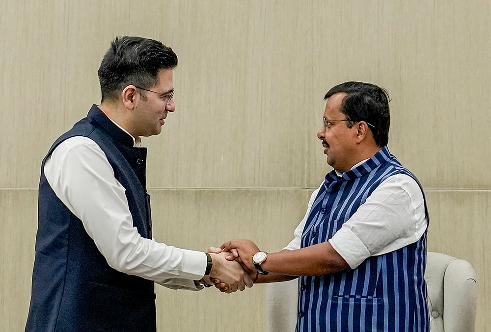 Raghav Chadha meets BJP President Nabin