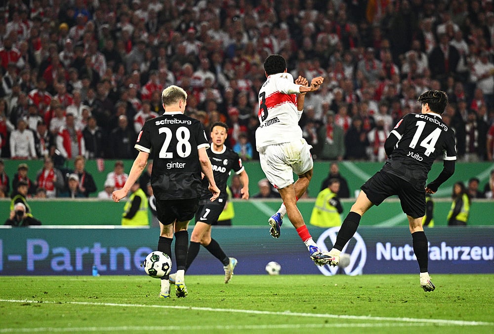 Stuttgart vs Freiburg DFB-Pokal German Cup semifinal match-Tiago Tomas