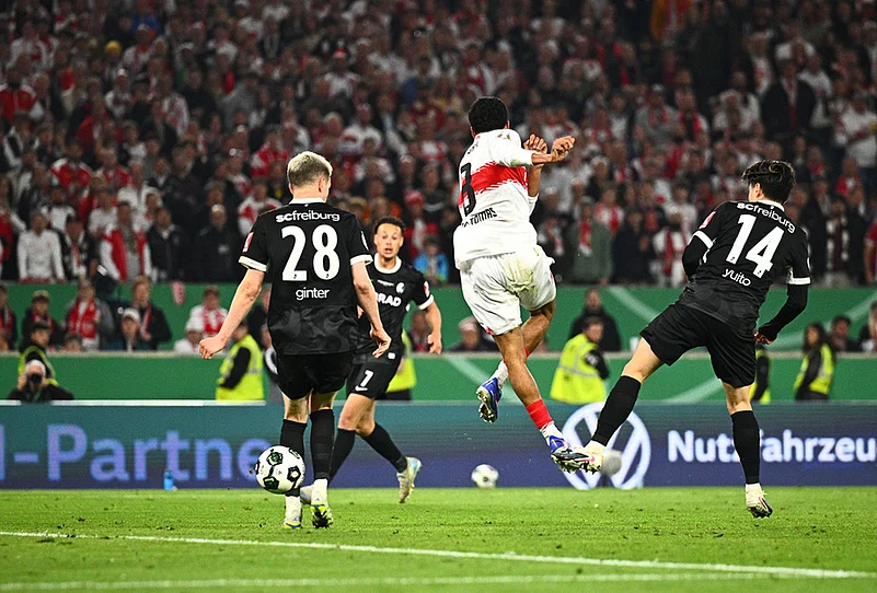 Stuttgart vs Freiburg DFB-Pokal German Cup semifinal match-Tiago Tomas
