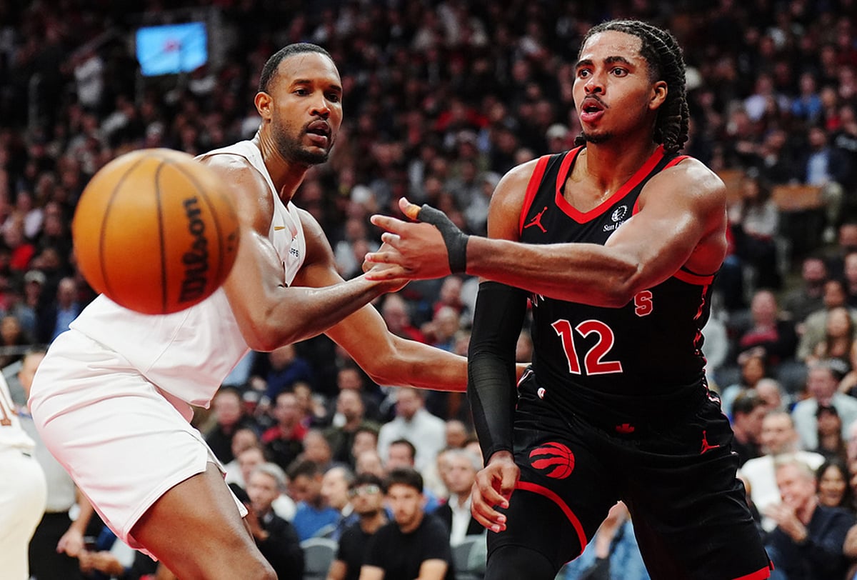 Raptors vs Cavaliers NBA 2026 Playoffs game 3 photo-Collin Murray-Boyles
