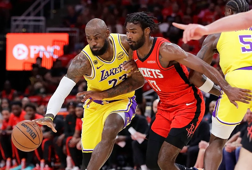 Lakers Vs Rockets NBA playoffs basketball series game 3 photos-LeBron James