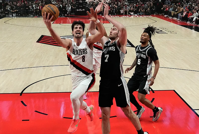 Portland Trail Blazers Vs San Antonio Spurs NBA Playoffs-Deni Avdija