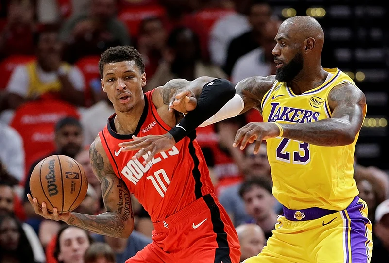 Lakers Vs Rockets NBA playoffs basketball series game 3 photos-Jabari Smith Jr