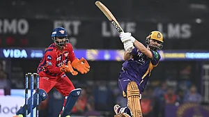 AP Photo : Rinku Singh awarded 'Player of the Match' for his sensational 83 not out of 51 balls to seal a thrilling super over win for KKR against LSG on Sunday, April 27.