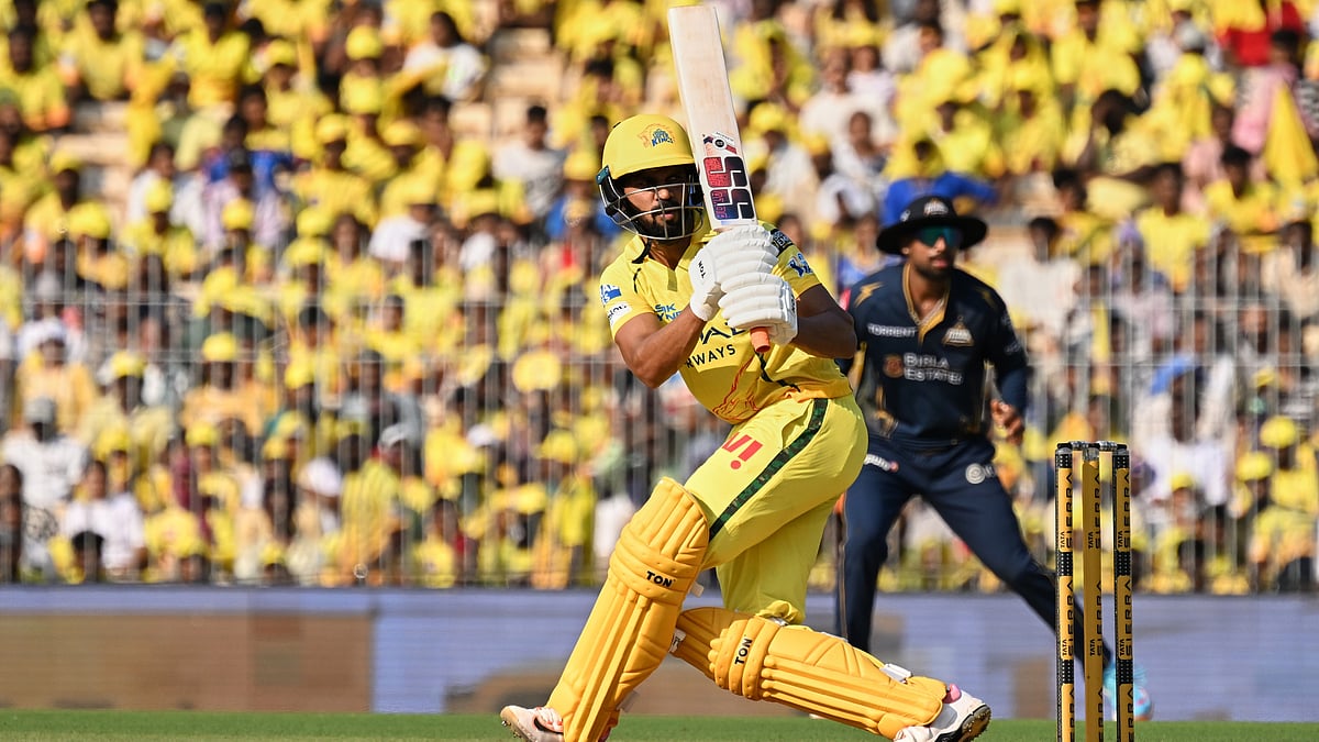 Chennai Super Kings' captain Ruturaj Gaikwad bats during the Indian Premier League cricket match between Chennai Super Kings and Gujarat Titans in Chennai, India, Sunday, April 26, 2026.  - (AP Photo)