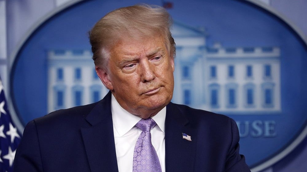 Donald Trump Escorted Out Of Live Presser After Shooting Outside White House - null