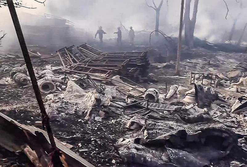 Fire breaks out at godown in Delhis Jyoti Nagar