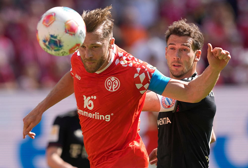Mainz Vs Bayern Munich German Bundesliga soccer-Mainzs Silvan Widmer