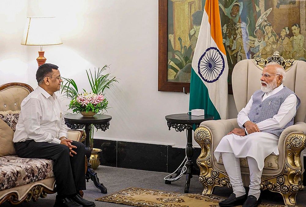 PM Modi with Prof Gobardhan Das