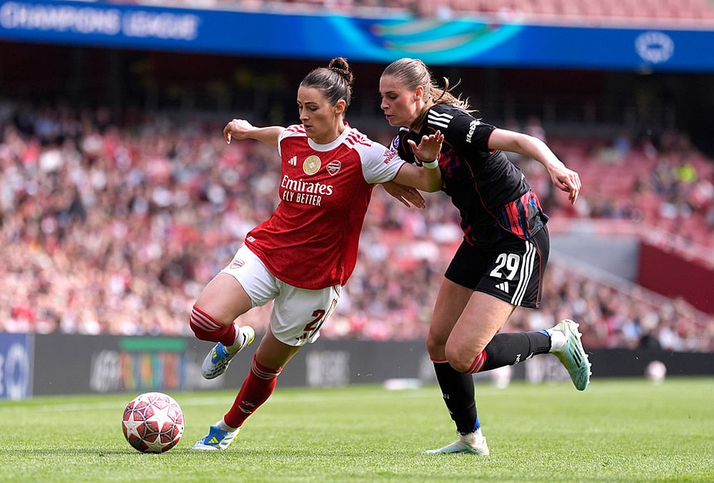 Arsenal Vs OL Lyonnes Womens Champions League Soccer-Arsenals Emily Fox