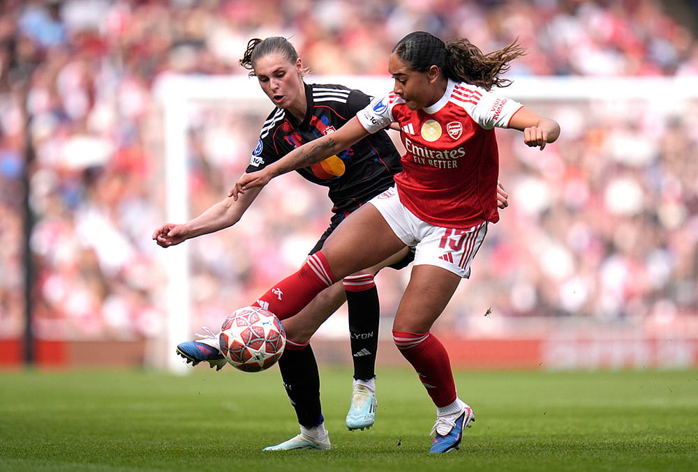 Arsenal Vs OL Lyonnes Womens Champions League Soccer-Lyonnes Jule Brand