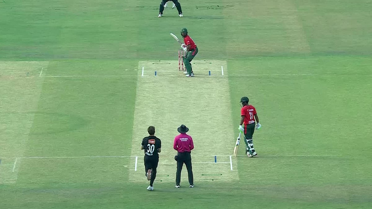 Bangladesh's Saif Hassan in action during the first T20I against New Zealand on April 27, 2026. - | Photo: Instagram/bangladeshtigers