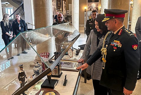 Chief of Army Staff General Upendra Dwivedi during his visit to the United States. 