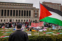 Documenting Crisis: Ethics Of The Lens In Modern Photojournalism Source: IMAGO / Anadolu Agency : APRIL 19, 2024: A view of the banners and Palestinian flags as Pro-Palestinian student protesters resume demonstrations on Friday at Columbia University on the third day of Gaza Solidarity Encampment after mass arrests by New York Police Department in New York, United States on April 19, 2024.