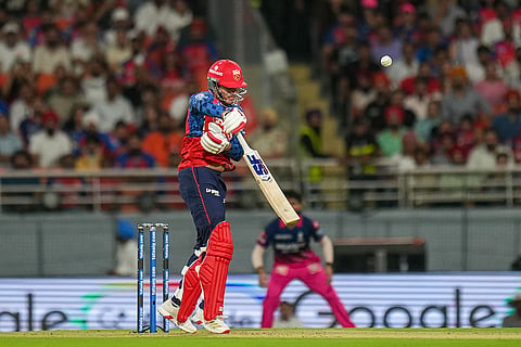 Punjab Kings' Priyansh Arya plays a shot during the Indian Premier League (IPL) 2026 T20 cricket match between Punjab Kings and Rajasthan Royals, in Mullanpur.